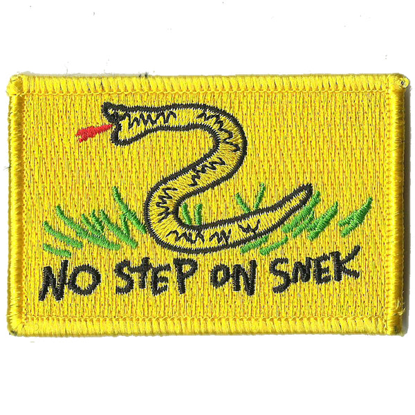 IR Infrared Dont Tread On Me No Step on Snek meme funny Snake Patch badge  Don't mess with me.Don't step on the snake.