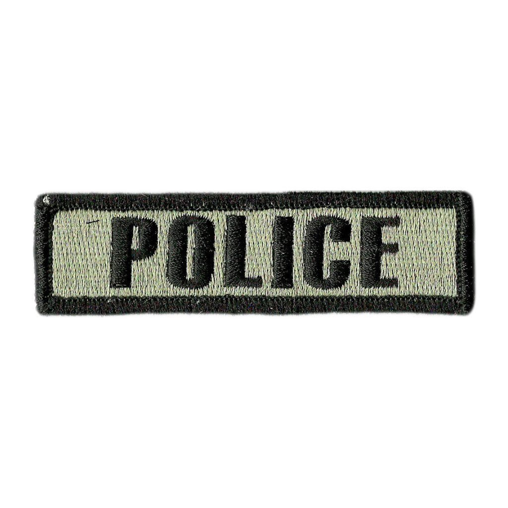 1" x 3 3/4" POLICE Morale Patch (Back of Hat)