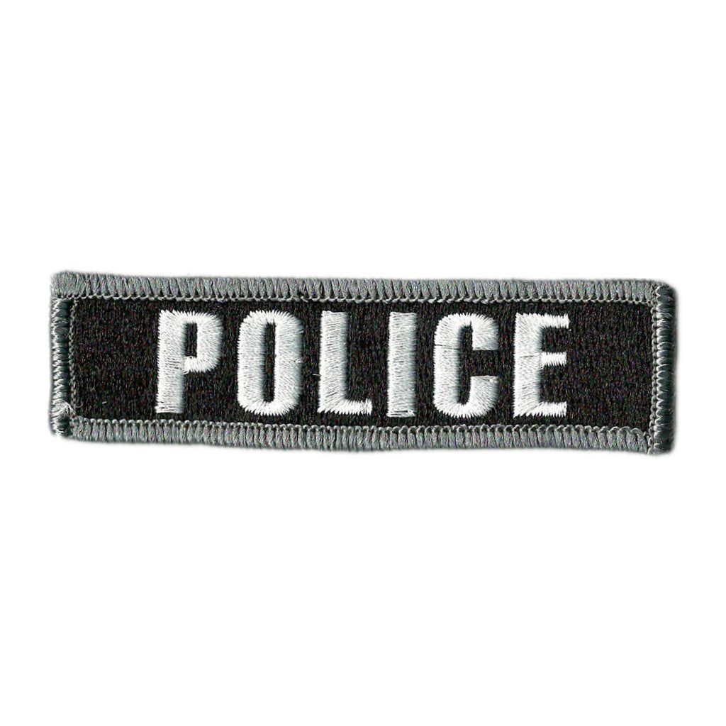 1 x 3 3/4 POLICE Morale Patch (Back of Hat)