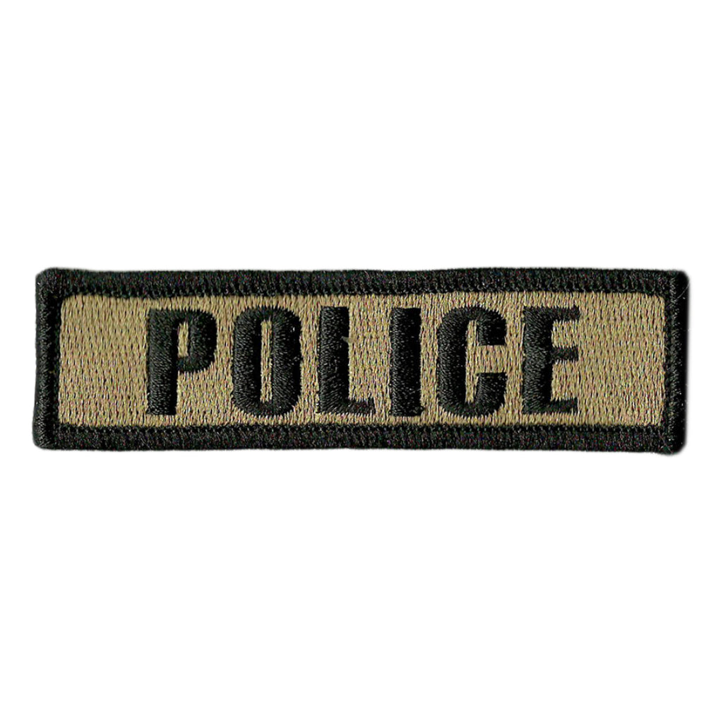 1 x 3 3/4 POLICE Morale Patch (Back of Hat)