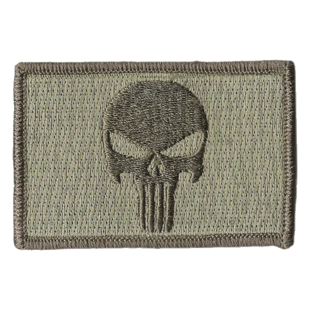EJG 2pcs 3x2Velcro Patches Tactical Punisher Tactical Patch Military Army  Skull with Velcro Decorative Embroidered Appliques