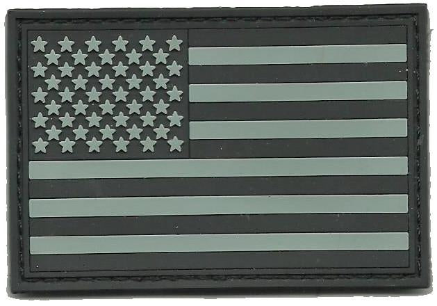 Tactical USA Flag Patch - All-Black