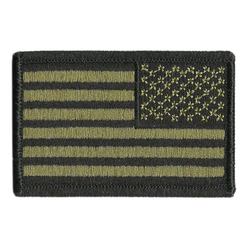 2x3" REVERSE USA flag patch for Tactical Cap