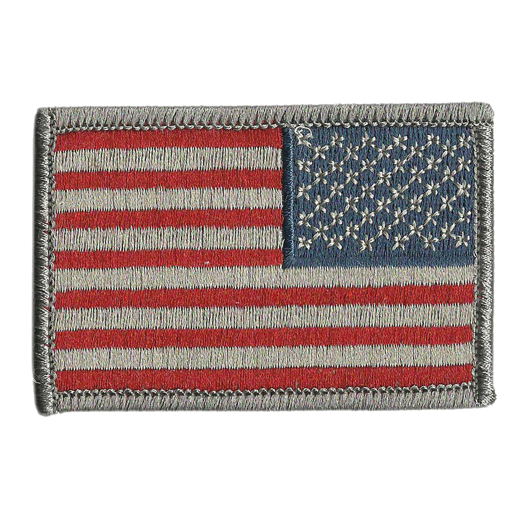 2 Pieces Tactical USA Flag Patch American Flag US United States of America  Regular and Reverse Military Uniform Emblem Patches (Multitan - 2 Packs
