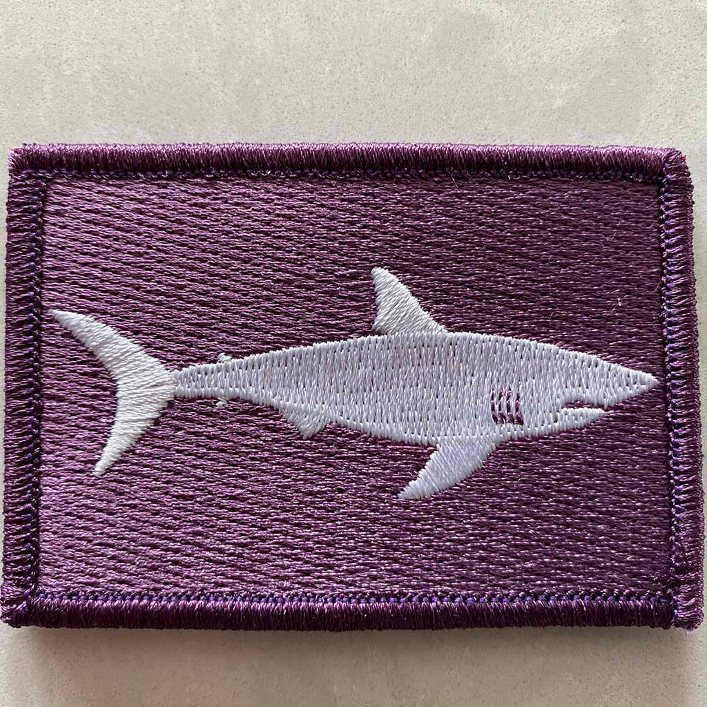 2"x3" Shark Warning Tactical Patch