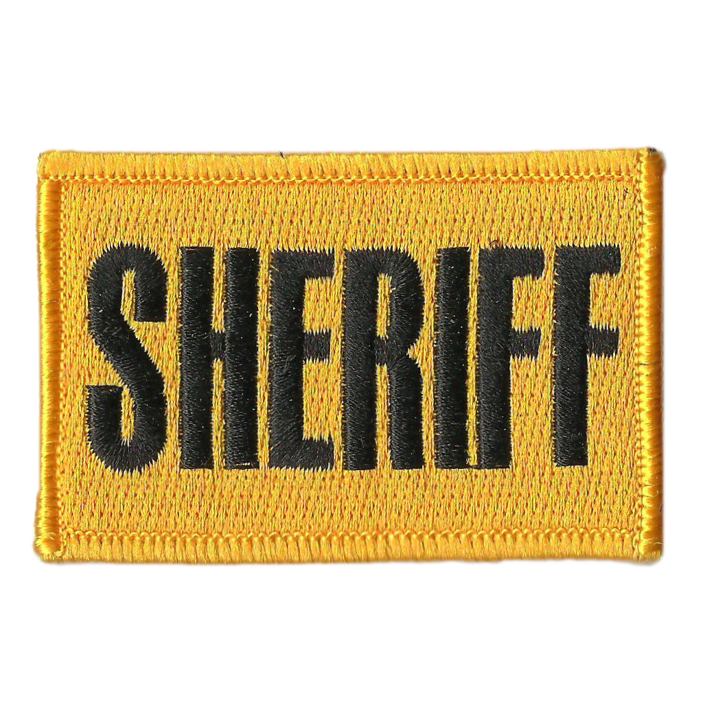 Sheriff Reflective - 2x3 Patch Black | Tactical Gear Junkie