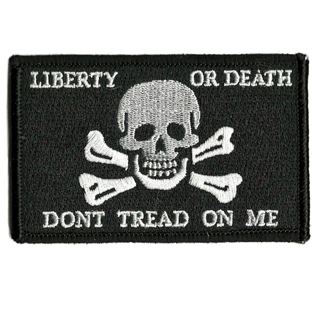 2"x3" Skull & Crossbones DTOM/Liberty or Death