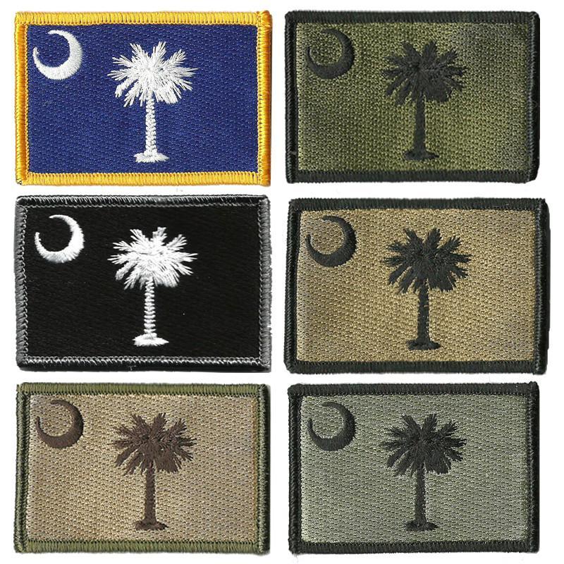 North Carolina State Flag - 2x3 Patch Black