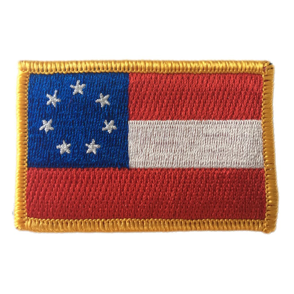 2"x3" Stars and Bars Patch - First Confederate