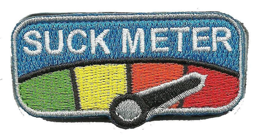 Suck Meter Tactical Patches - Die - Cut