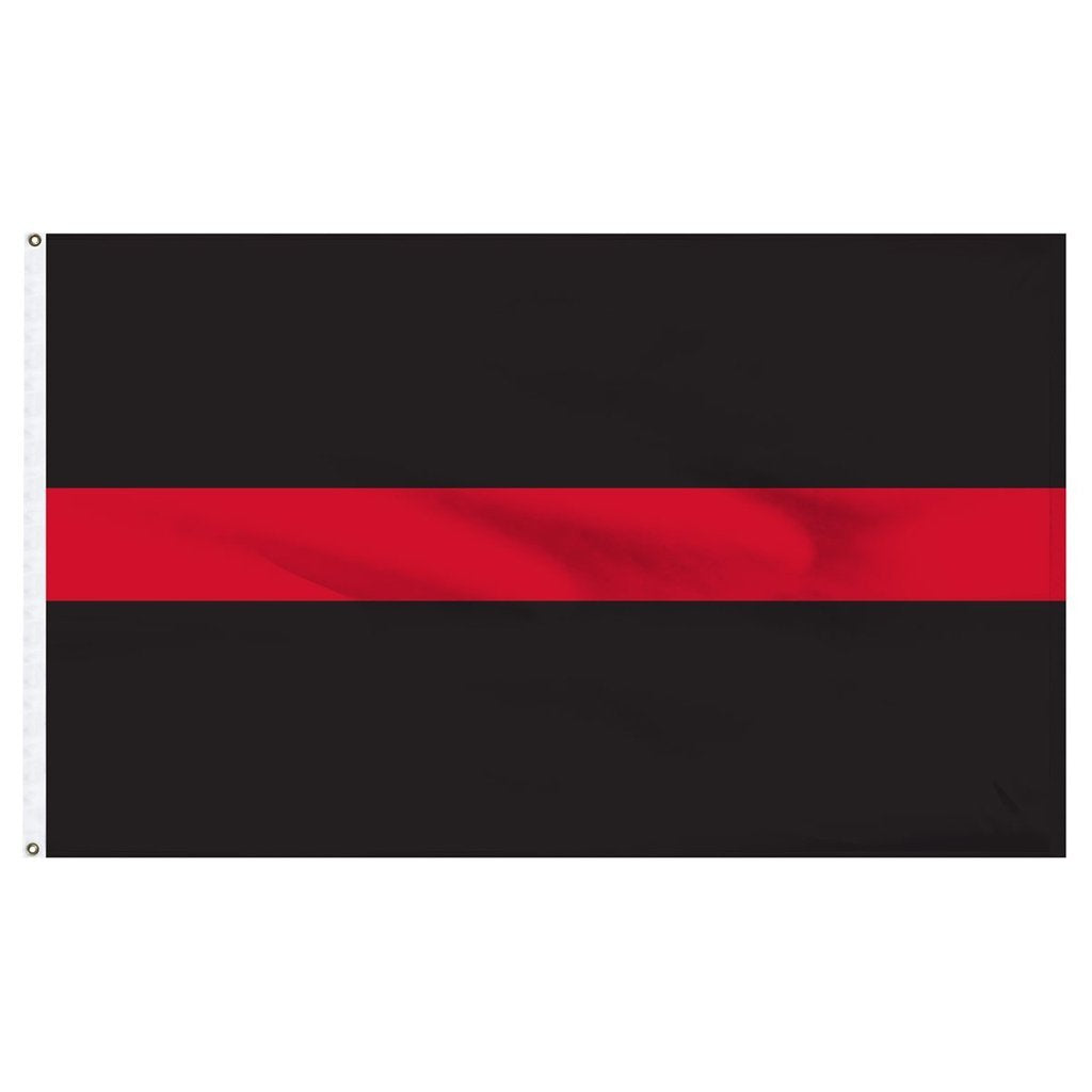 3x5 ft Thin Red Line Super-Poly Flag