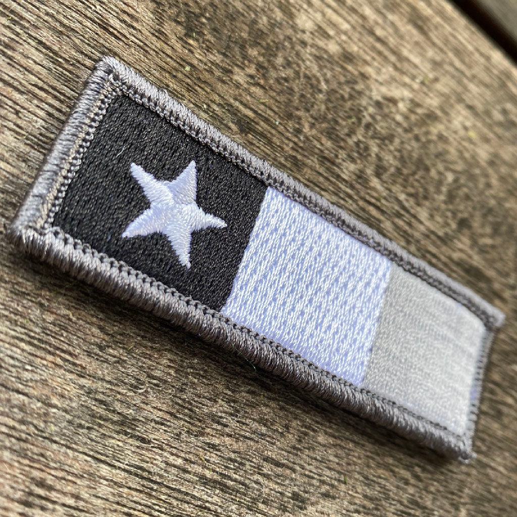 Texas State Flag Patch with Subdued Blue Line Theme Tactical Iron- On Texas State Flag Patch with Subdued Blue Line Theme Tactical Iron- On