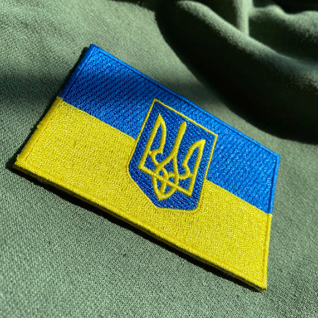 4-pk Ukraine Flag Patches - IronOn/Velcro/Tactical - Fundraiser for Refugees