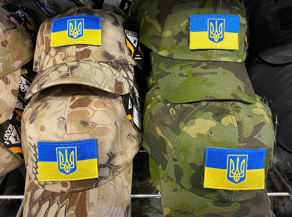 4-pk Ukraine Flag Patches - IronOn/Velcro/Tactical - Fundraiser for Re