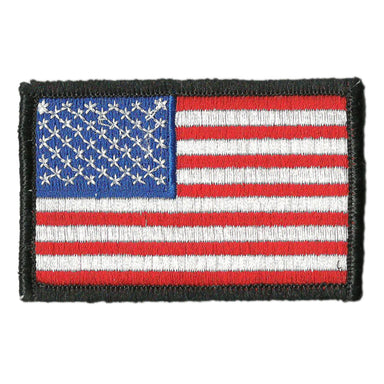 American Flag Gold Border Patch, Patriotic Patches