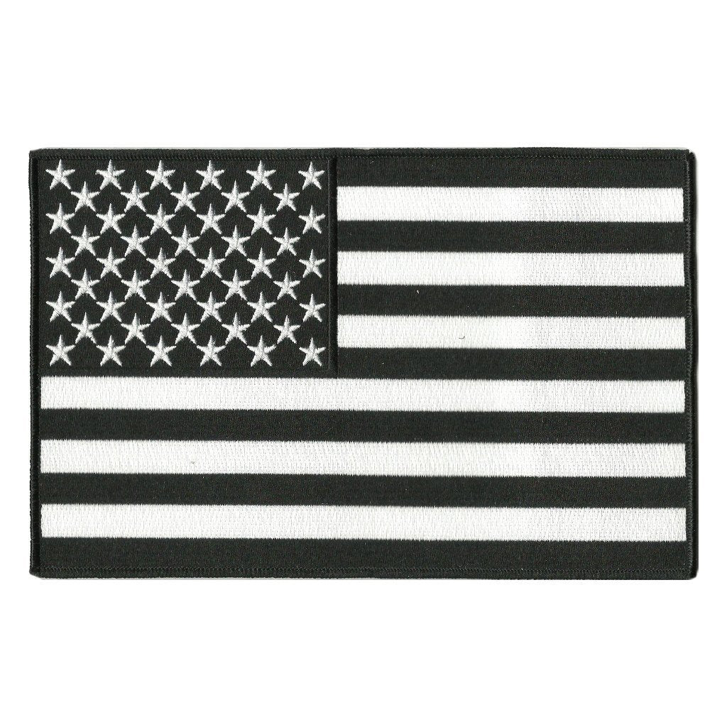 USA Flag Patches - Motorcycle Vest - Iron-On
