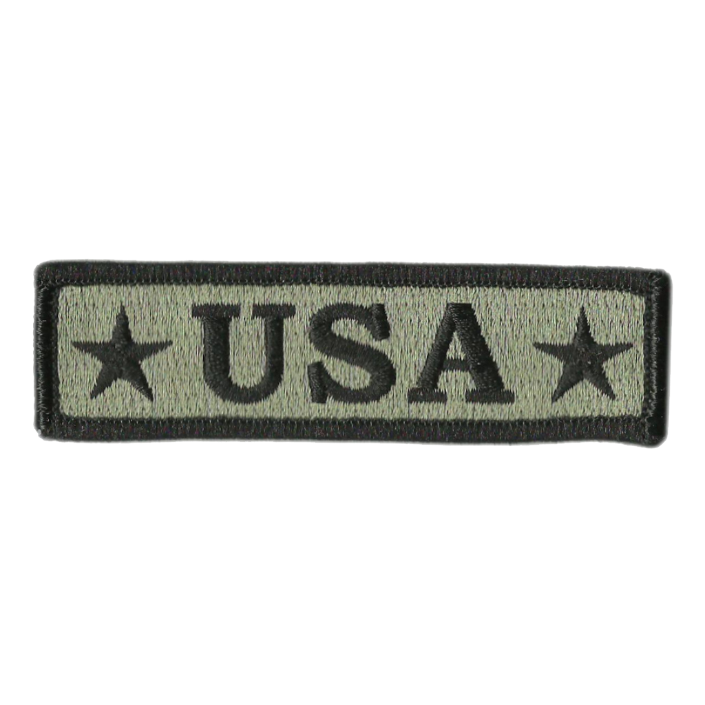 USA Morale Patches, Silver-Black
