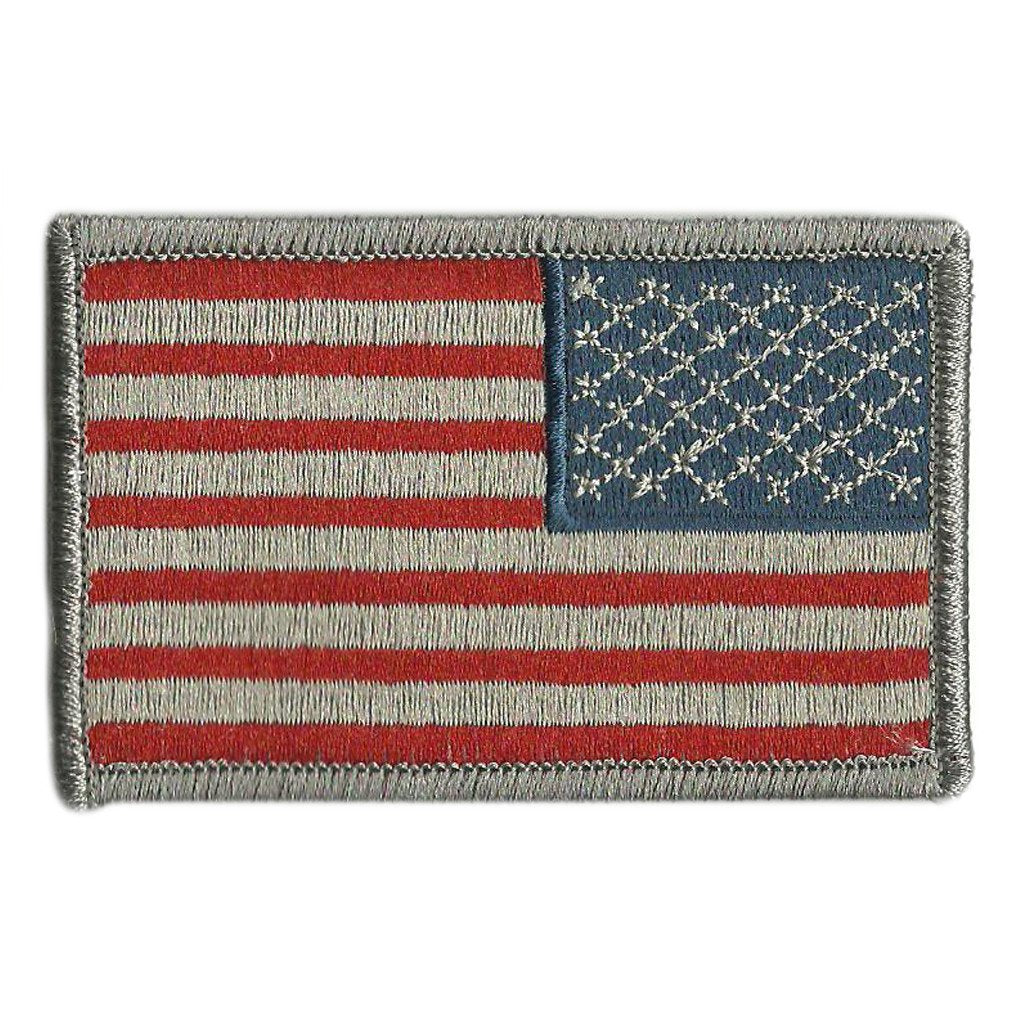 AMERICAN FLAG IRON ON PATCH 2 X 1 3/8 inch