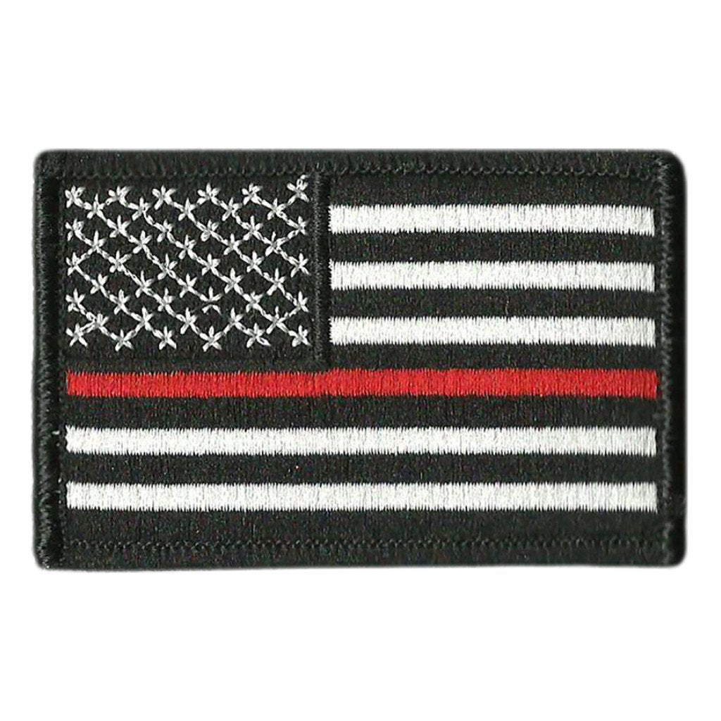 2"x3" Thin Red Line Flag Patch
